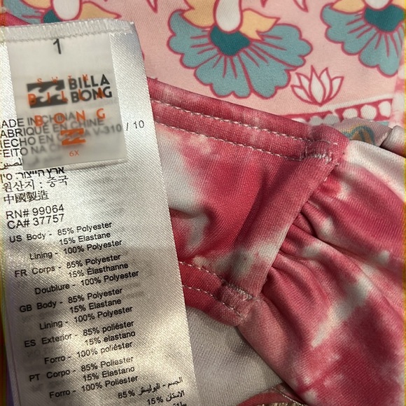 Billabong Medallion Madness Rash Guard set - Picture 12 of 12